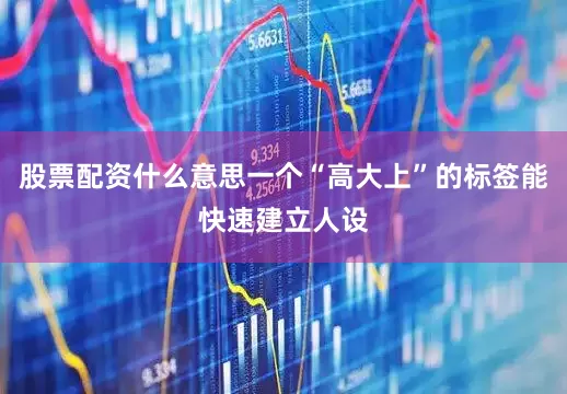 股票配资什么意思一个“高大上”的标签能快速建立人设