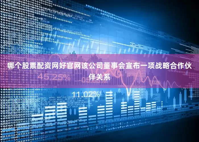 哪个股票配资网好官网该公司董事会宣布一项战略合作伙伴关系
